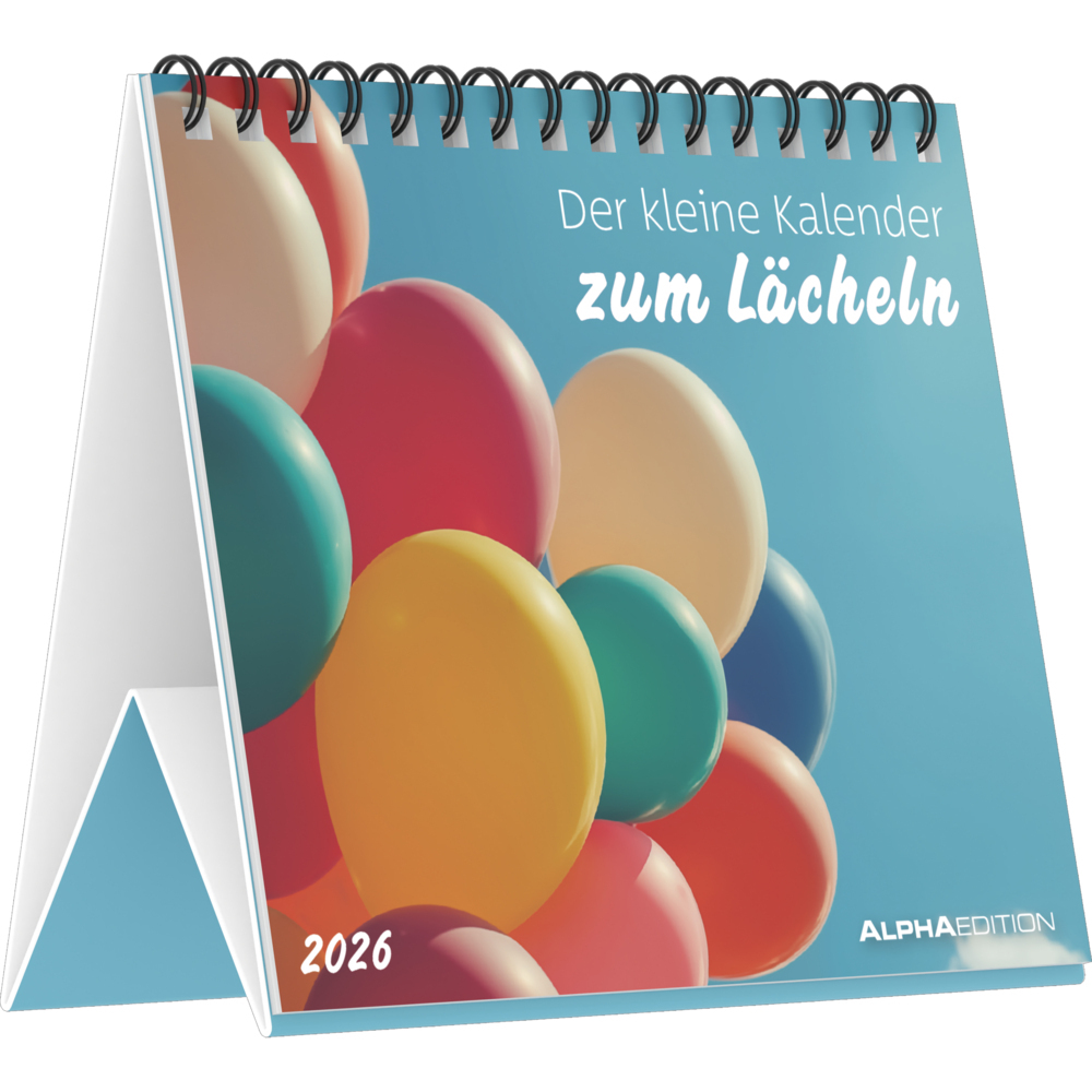 Der kleine Kalender zum Lächeln - Tischaufstellkalender mit 12 Motiven und Sprüchen, die gute Laune machen main product photo