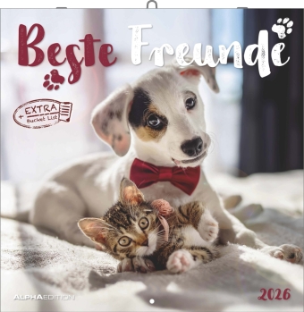 Familienplaner Beste Freunde 2026 - Broschürenkalender im Format 30 x 30