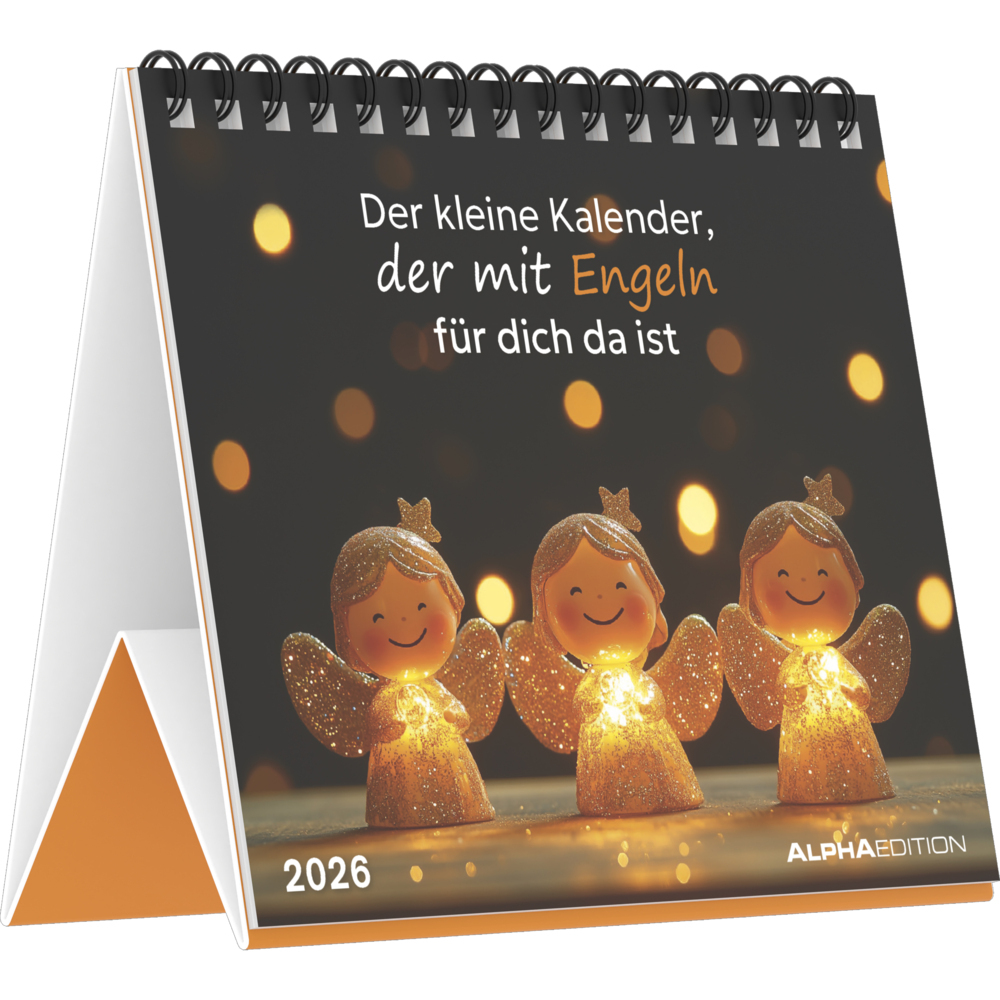 Der kleine Kalender, der mit Engeln für dich da ist - Tischaufstellkalender mit 12 inspirierenden Motiven und Zitaten main product photo