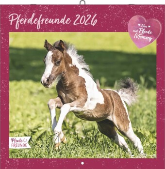 Pferdefreunde 2026 - Broschürenkalender - Kinder-Kalender - Format 30 x 30 cm
