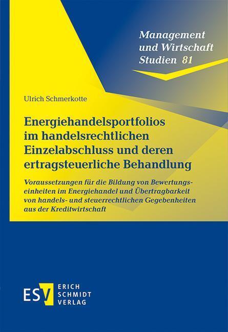 Energiehandelsportfolios im handelsrechtlichen Einzelabschluss und deren ertragsteuerliche Behandlung main product photo