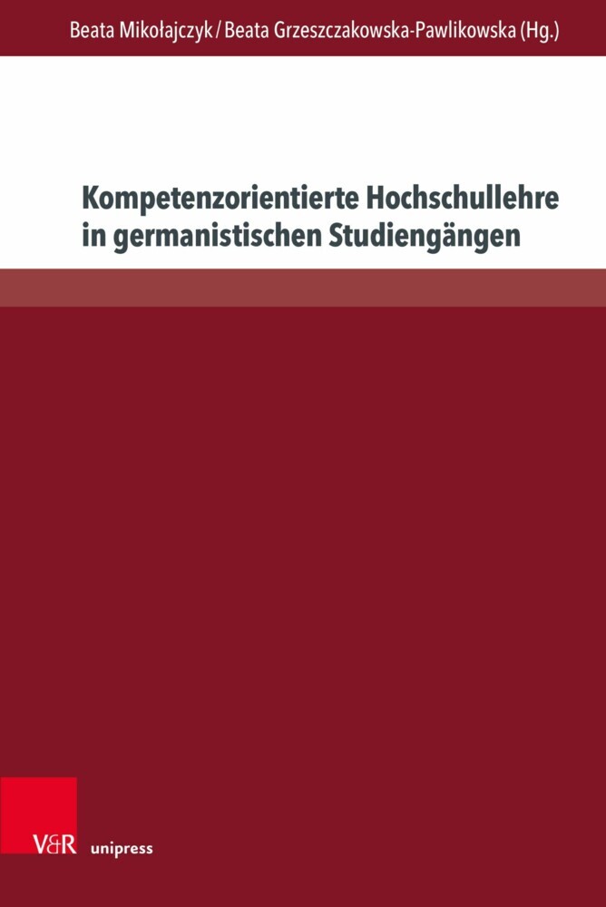 Kompetenzorientierte Hochschullehre in germanistischen Studiengängen main product photo