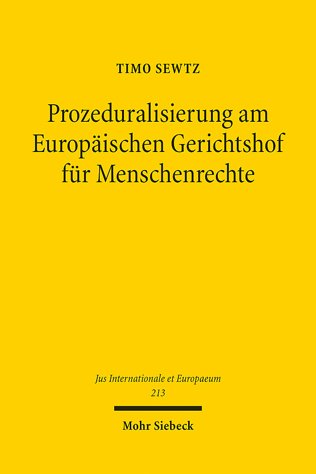 Prozeduralisierung am Europäischen Gerichtshof für Menschenrechte main product photo