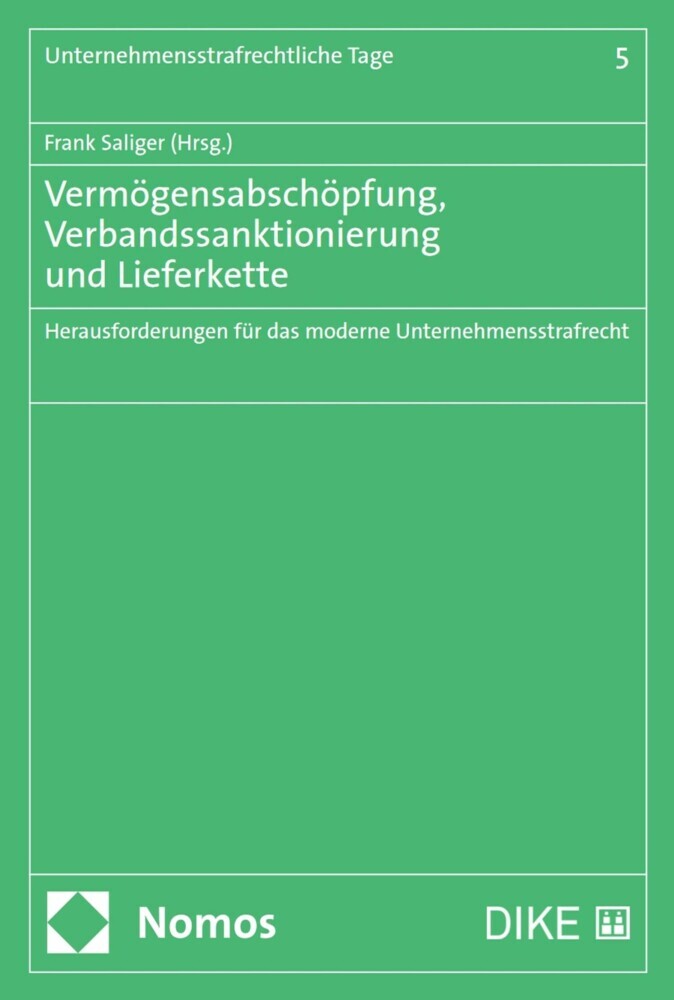 Vermögensabschöpfung, Verbandssanktionierung und Lieferkette main product photo