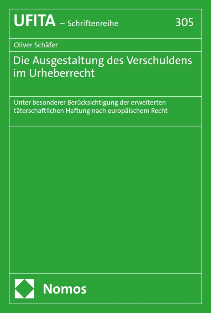 Die Ausgestaltung des Verschuldens im Urheberrecht main product photo