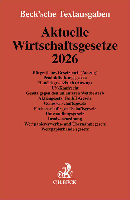 Aktuelle Wirtschaftsgesetze 2026 main product photo