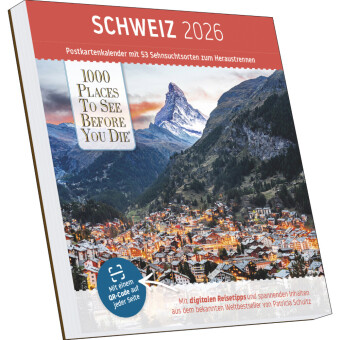 Schweiz Postkartenkalender im Format 17,5 x 17,5