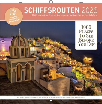 Schiffsrouten - Broschürenkalender im Format 30 x 30