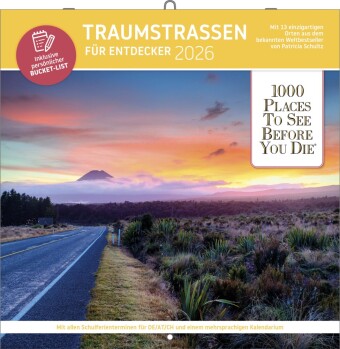 Traumstraßen für Entdecker - Broschürenkalender im Format 30 x 30