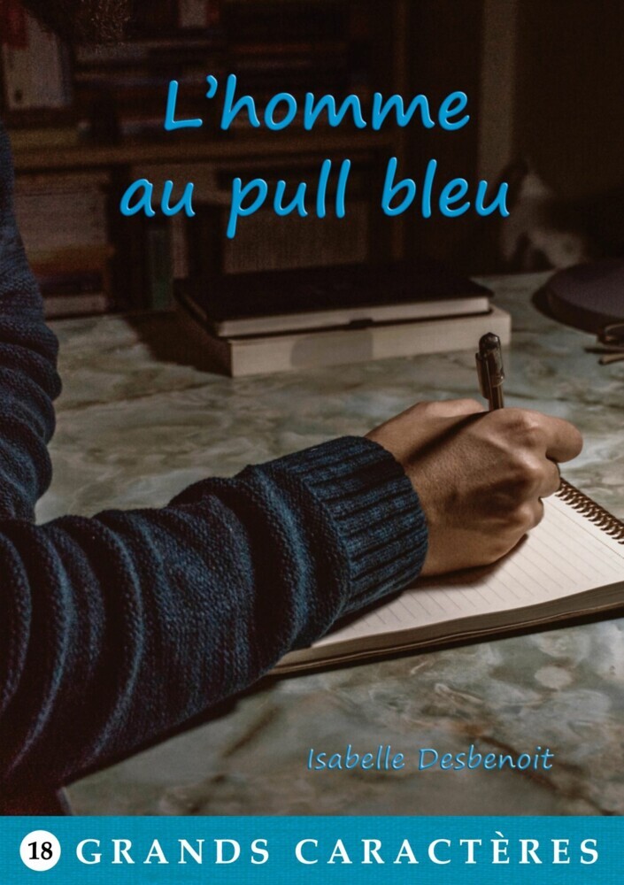 L'homme au pull bleu main product photo