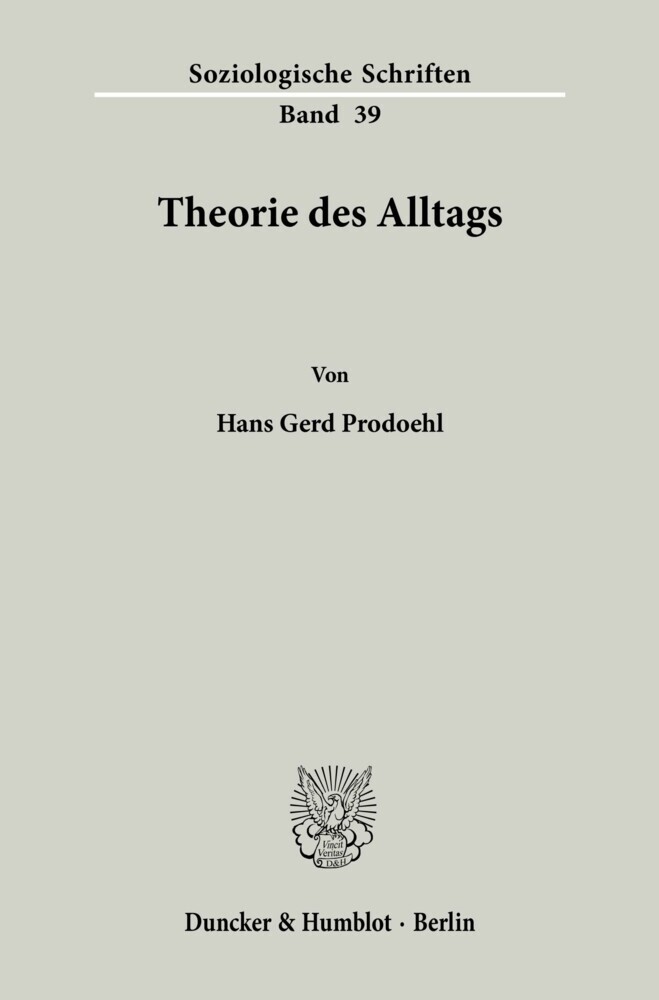 Theorie des Alltags. main product photo