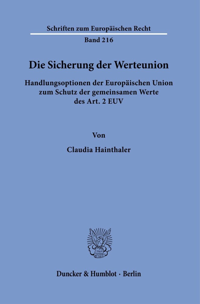 Die Sicherung der Werteunion. main product photo