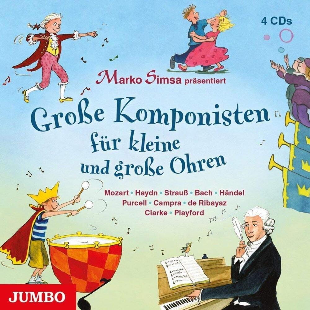 Grosse Komponisten für kleine und grosse Ohren, 4 Audio-CD main product photo