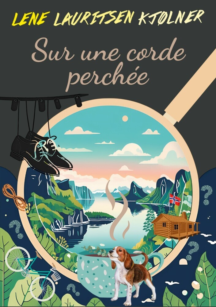 Sur une corde perchée main product photo