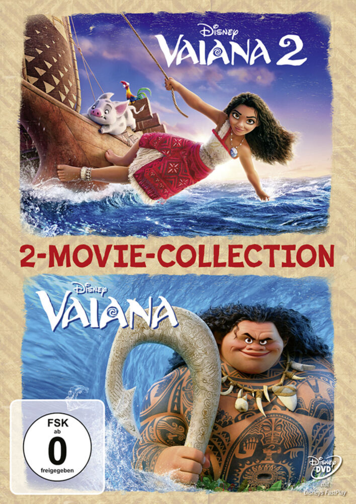 Vaiana 1+2, 2 DVD main product photo