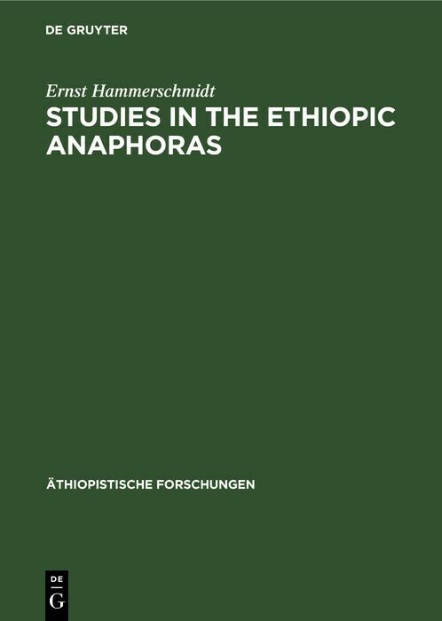 Studies in the Ethiopic anaphoras main product photo