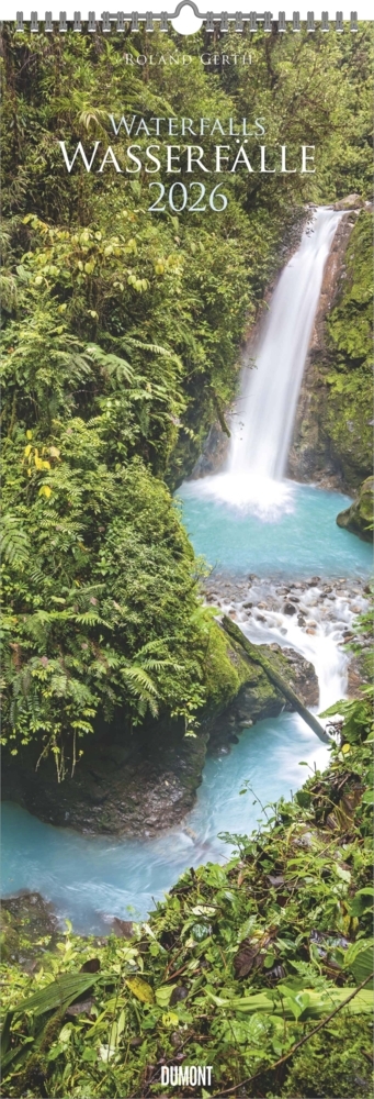 Wasserfälle 2026 - Foto-Kalender - King-Size - 34x98 - Waterfalls - Natur main product photo