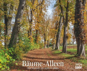 Bäume - Alleen 2026 - Wandkalender 52 x 42,5 cm - Spiralbindung