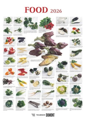 Food 2026 - Bildkalender 50x70 cm - mit kurzen Beschreibungen zu den Obst- und Gemüsesorten - Küchenkalender - Dumont - Posterkalender