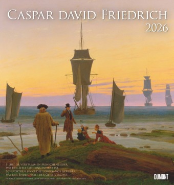 Caspar David Friedrich 2026 - Kunst-Kalender - Wand-Kalender - 45x48