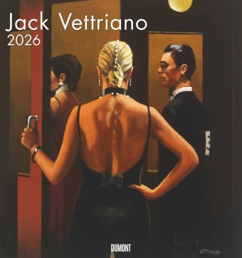 Jack Vettriano 2026 - Kunst-Kalender - Wand-Kalender - 45x48