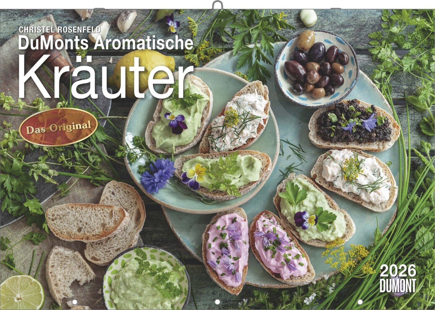 DUMONTS Aromatische Kräuter 2026 - Broschürenkalender - Wandkalender - mit Rezepten und Texten - Format 42 x 29 cm main product photo