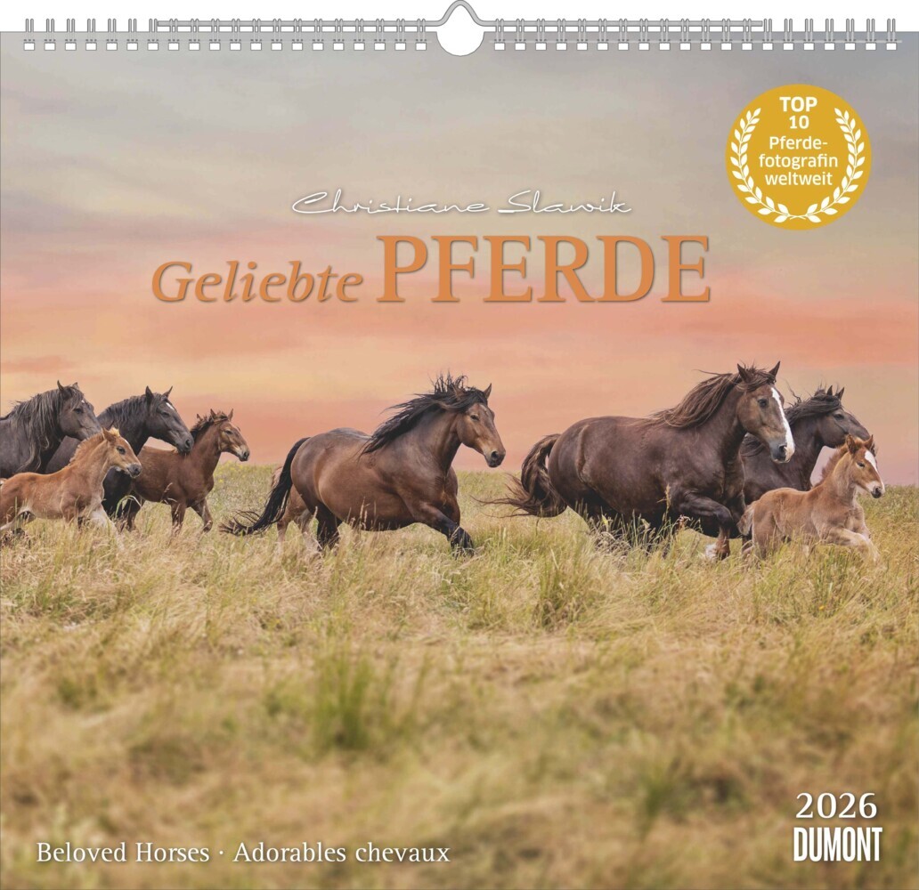 Geliebte Pferde 2026 - DUMONT-Wandkalender - Pferdefotografie von Christiane Slawik Format - 38,0 x 35,5 cm main product photo