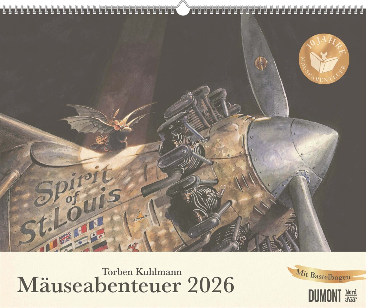 Torben Kuhlmann Mäuseabenteuer 2026 - DUMONT Kinder-Kalender - Querformat 52 x 42,5 cm - Spiralbindung main product photo