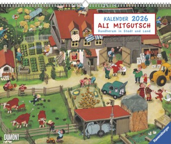 Ali Mitgutsch 2026 - Wimmelbilder - DUMONT Kinder-Kalender - Querformat 52 x 42,5 cm - Spiralbindung
