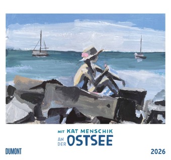 Mit Kat Menschik an der Ostsee 2026 - Kunstkalender - Spiralbindung - Format 38 x 35,5 cm