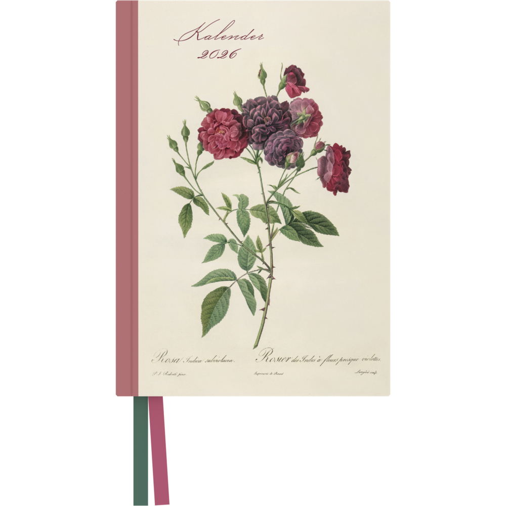 Redoutés Rosen Taschenkalender 2026 - Terminplaner mit Wochenkalendarium - Format 11,3 x 16,3 cm main product photo
