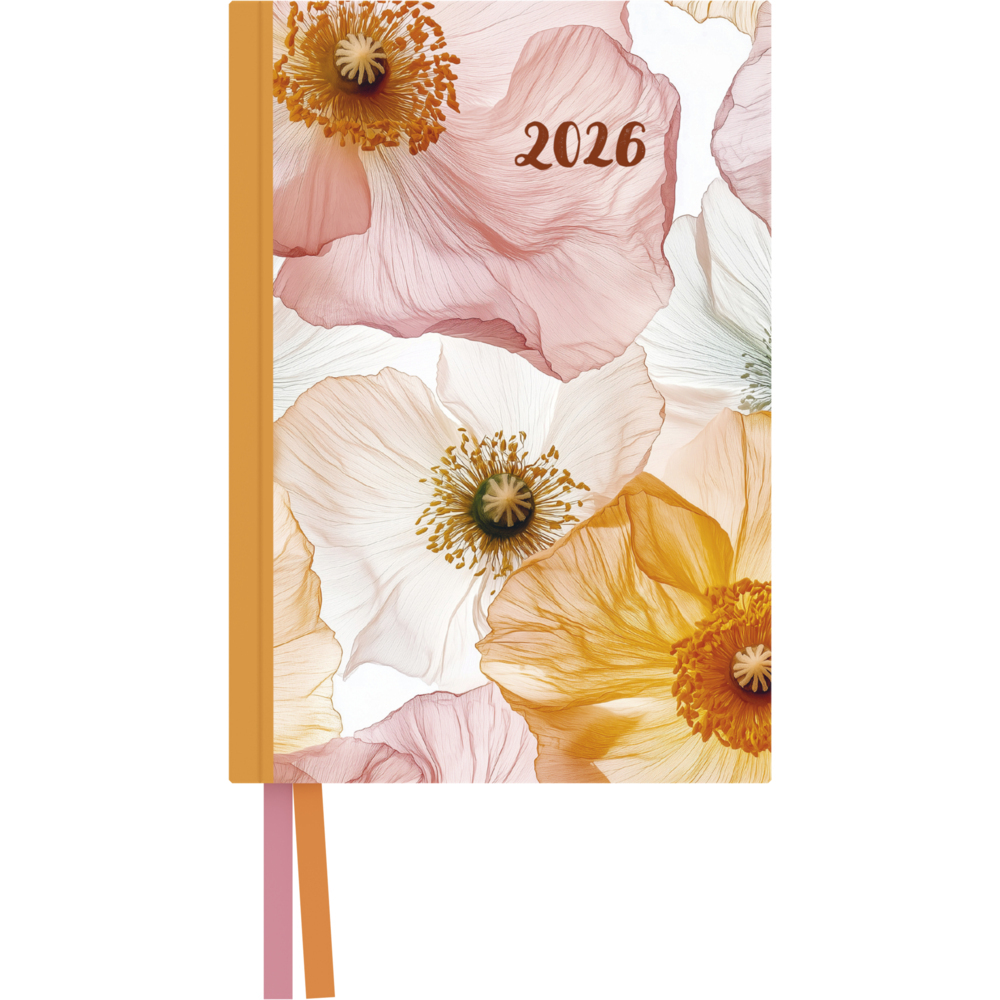 Bright Flowers Taschenkalender 2026 - Blumen-Design - Terminplaner mit Wochenkalendarium - Format 11,3 x 16,3 cm main product photo