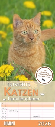 Dumonts Katzen Kalender - Familienplaner im Format 19,5 x 45