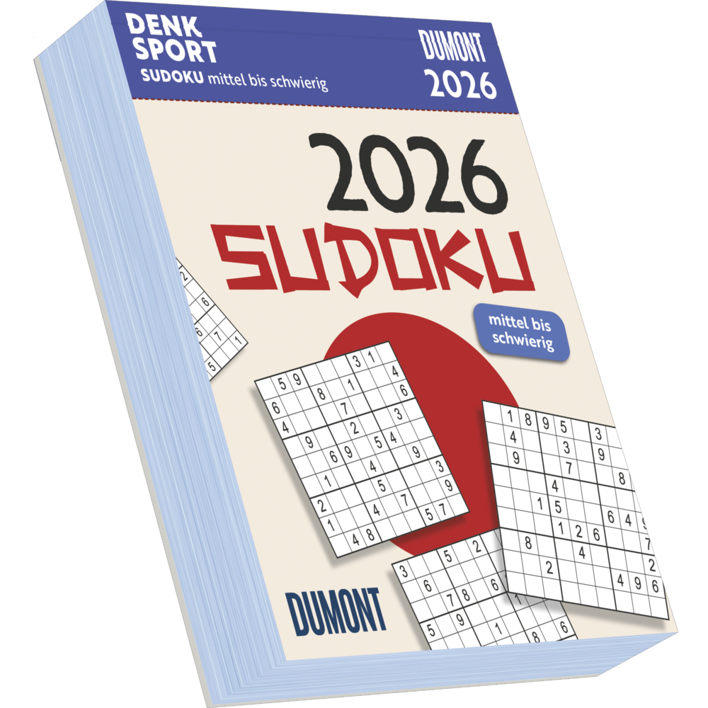 Sudoku 2026 - Tagesabreißkalender -11,8x15,9 - Rätselkalender - Knobelkalender main product photo