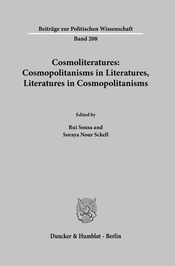 Cosmoliteratures: Cosmopolitanisms in Literatures, Literatures in Cosmopolitanisms main product photo