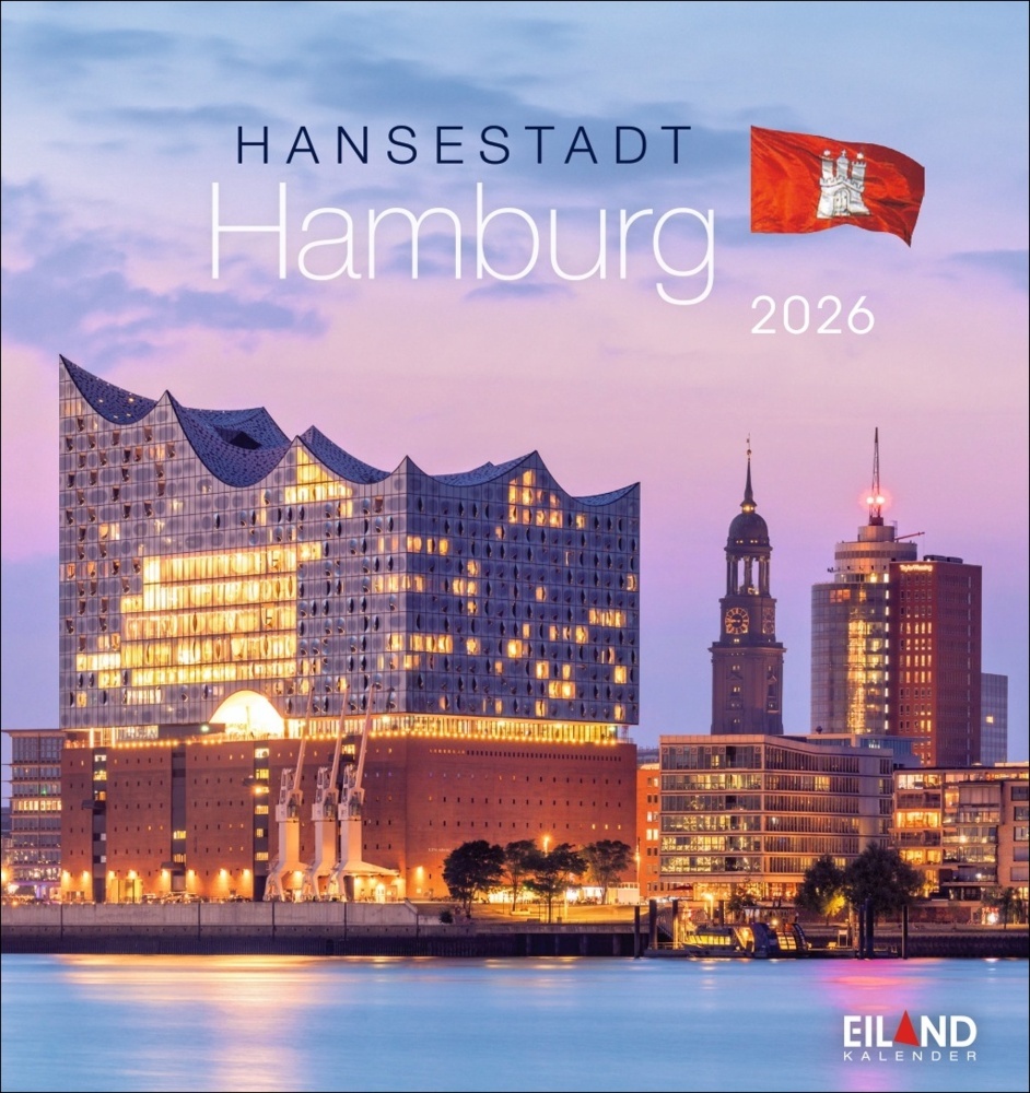 Hansestadt Hamburg Postkartenkalender 2026 main product photo