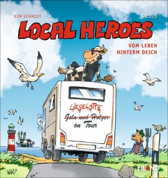 Local Heroes Postkartenkalender 2026 - Vom Leben hinter´m Deich