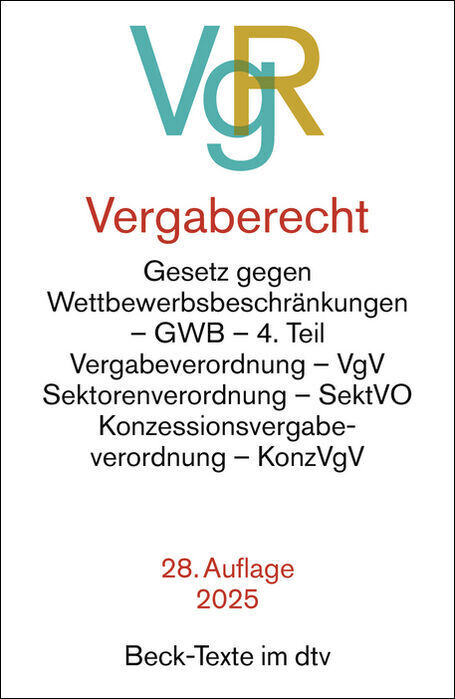 Vergaberecht main product photo