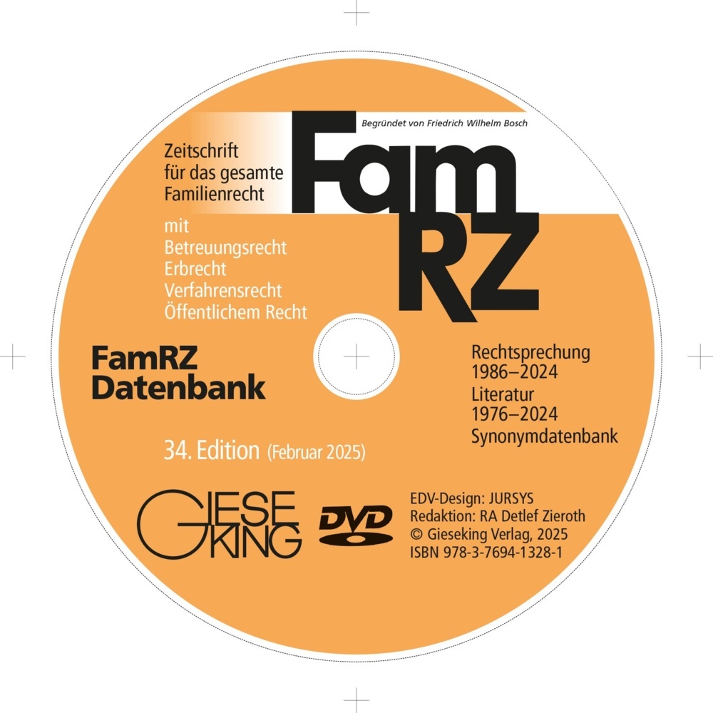 FamRZ Datenbank, DVD-ROM main product photo