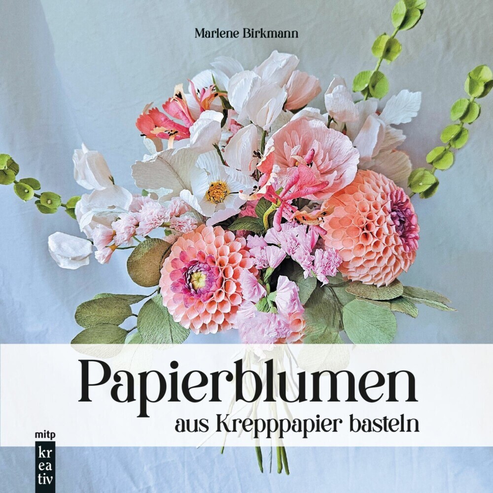 Papierblumen aus Krepppapier basteln main product photo