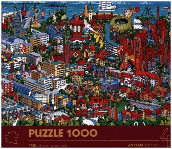 Puzzle Premium Plus 1000  Jubiläum - Danzig, Gdynia, Sopot