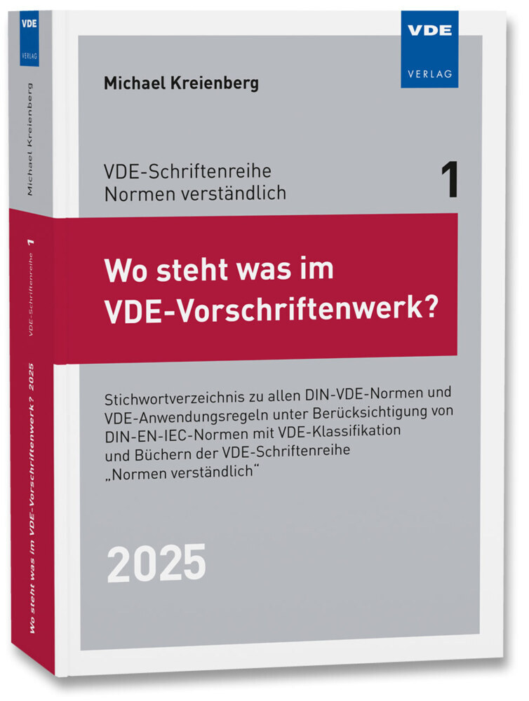 Wo steht was im VDE-Vorschriftenwerk? 2025 main product photo