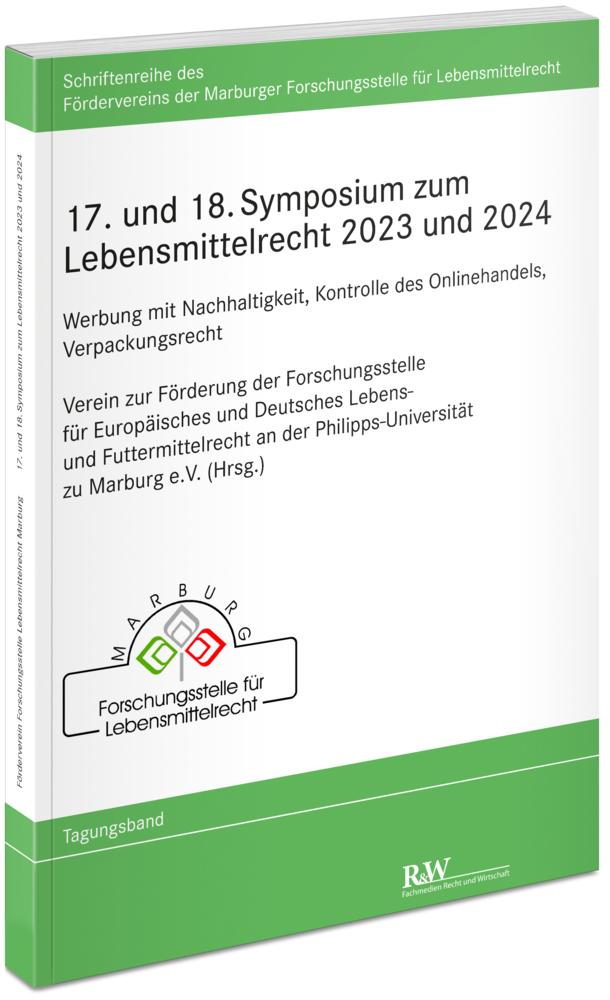 17. und 18. Symposium zum Lebensmittelrecht 2023 und 2024 main product photo
