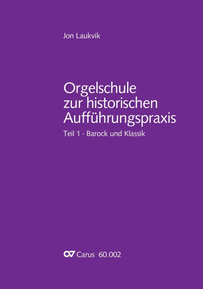 Orgelschule zur historischen Aufführungspraxis main product photo