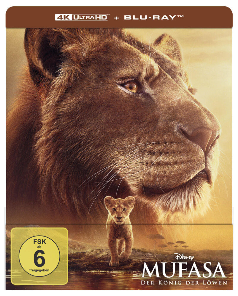 Mufasa: Der König der Löwen, 1 4K UHD-Blu-ray + 1 Blu-ray (Limited Steelbook) main product photo