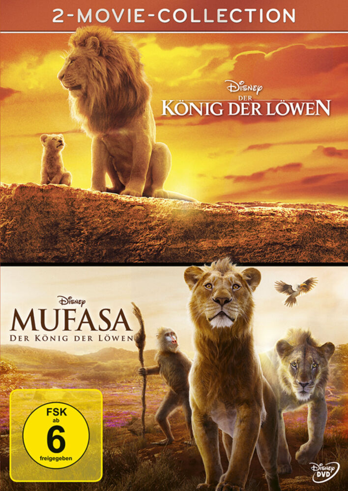 Der König der Löwen + Mufasa (Live Action), 2 DVD main product photo