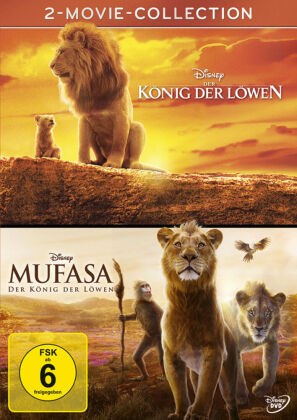 Der König der Löwen + Mufasa (Live Action), 2 DVD