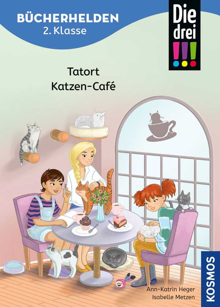 Die drei !!!, Bücherhelden 2. Klasse, Tatort Katzen-Café main product photo