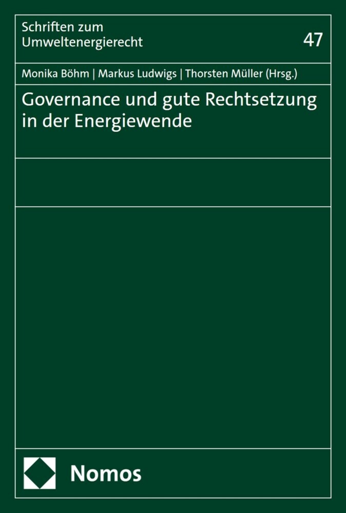 Governance und gute Rechtsetzung in der Energiewende main product photo