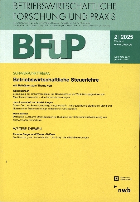 Betriebswirtschaftliche Steuerlehre main product photo